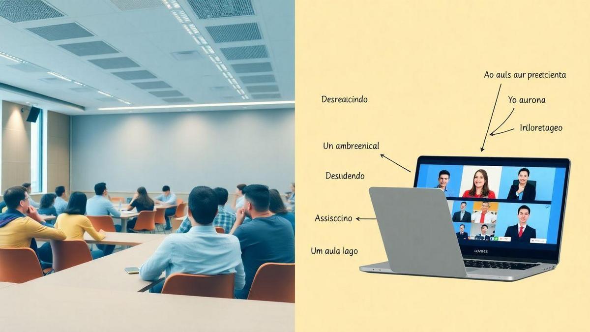 Comparação entre Cursos Presenciais e Online Comparação entre Cursos Presenciais e Online