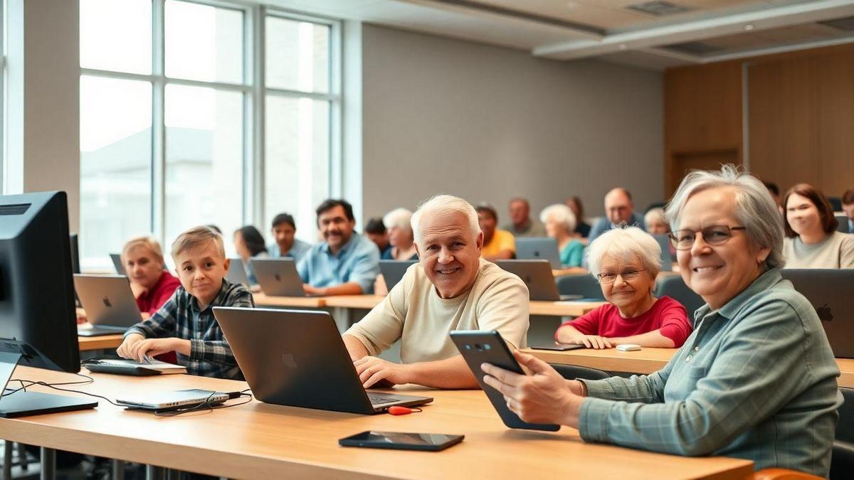 Inclusão digital para idosos Inclusão digital para idosos